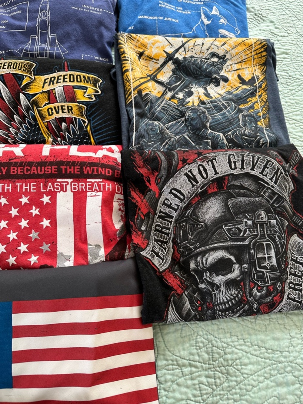 Nine Line Apparel 27 Graphic Patriotic American Tee Shirts Size Large - Picture 13 of 14